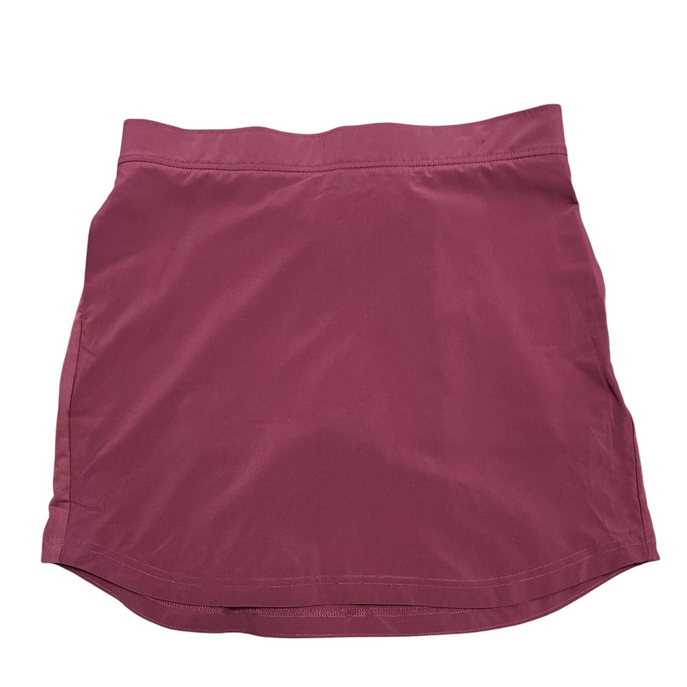 Eddie Bauer Woven Tech Skort Plum XL Activewear Tennis Golf Hiking Pickleball